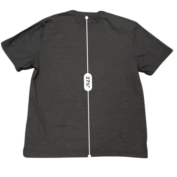 IZOD MENS SALTWATER SOFT WASH POCKET CREW T-SHIRT - CHARCOAL GRAY/BLACK SZ L​​​​ - Picture 6 of 8